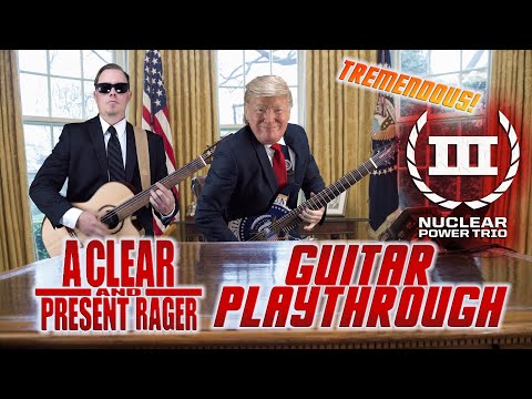 Nuclear Power Trio, "A Clear and Present Rager" Guitar Playthrough