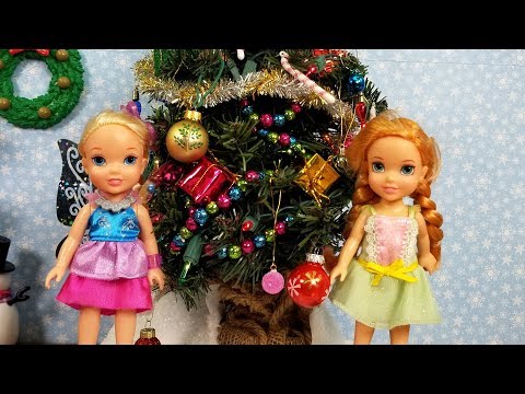 CHRISTMAS celebration ! Elsa & Anna toddlers - gifts - Santa wish list - tree decorating - singing