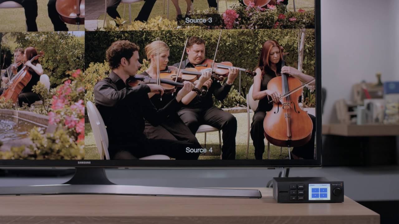 Watch video Introducing Blackmagic MultiView 4 Now Introducing Blackmagic MultiView 4