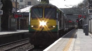 preview picture of video 'IE 201 Class Loco 228 + Enterprise Train - Malahide Station, Dublin'