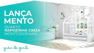 Quarto de Bebê Montessoriano Raposinha Cinza - Grão de Gente