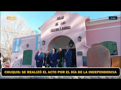 Chuquis: se realizo el acto por el día de la independencia