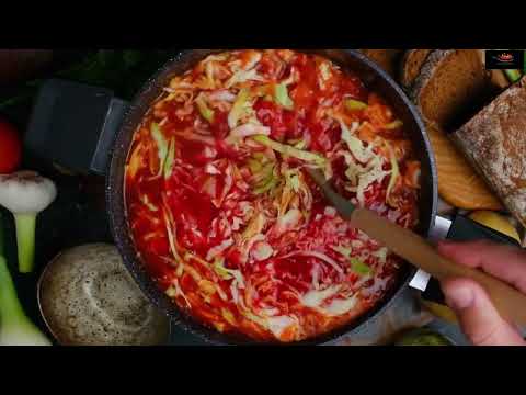 The Classic Beef Borscht Recipe (Борщ) Ukrainian Beet Soup Beef! Family Recipe| #midwaycook #beef