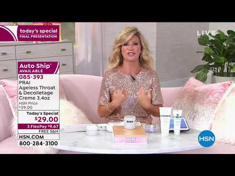 PRAI 3.4 fl. oz. Ageless Throat   Decolletage Creme in P...