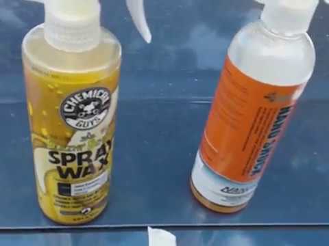 Chemical guys blazin banana spray wax vs nano shock spray wax sealant demo review