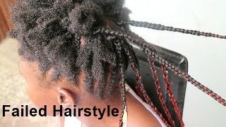 GETTING BRAIDS in NIGERIA GONE WRONG -NATURAL HAIR FAIL!!
