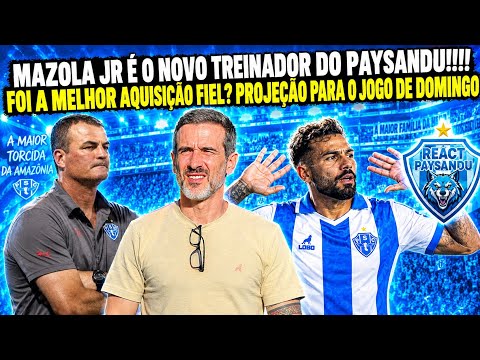 🐺🚨MAZOLA JR É O NOVO TREINADOR DO PAYSANDU!!! Foi uma boa aquisição Fiel Bicolor?