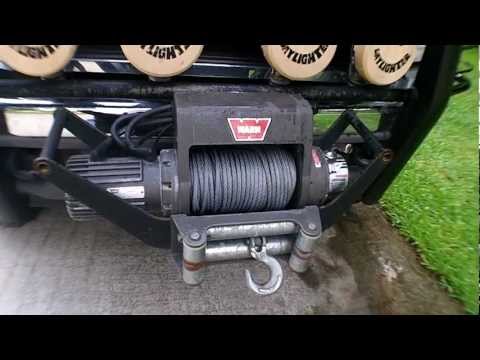 Warn Winch installed in Cradle Mount front or rear mount