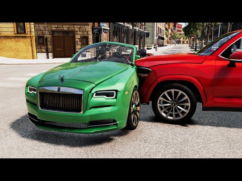 Dangerous Crossroad Crashes 6 - BeamNG Drive