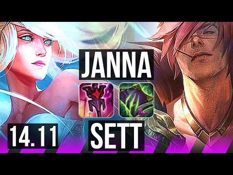 JANNA & Draven vs SETT & Kai'Sa (SUP) | 82% winrate, 2/4/23 | KR Master | 14.11