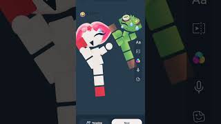 green cat and pink cat #animation #cat #cute