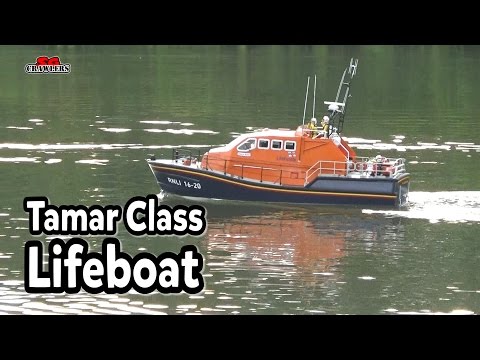 Tamar Class Lifeboat 1:16 Scale Model Slipway RC boat in action
