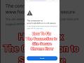 How To Fix The Connection To Site Secure Chrome Browser Error Shorts Viral Google