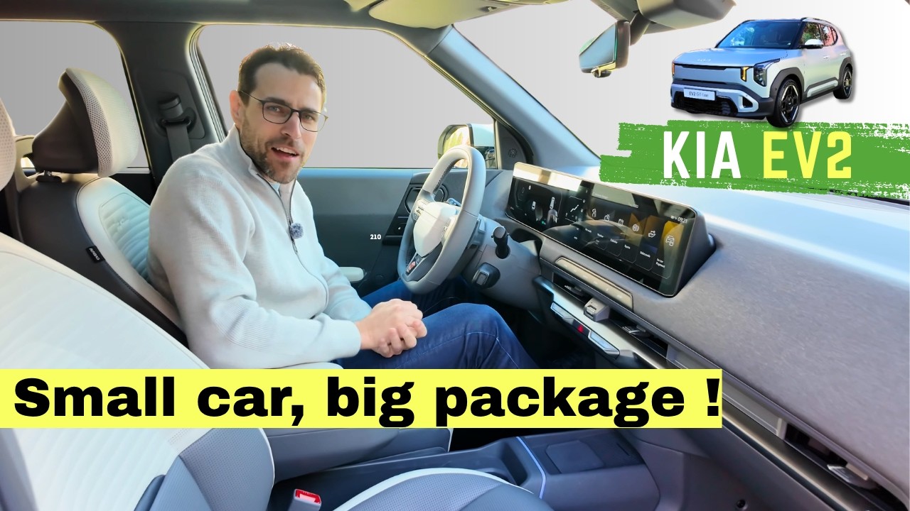 Interior details of the 2026 Kia EV2