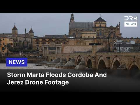 Andalusia Flood Crisis Spain Drone Captures Storm Marta Damage And Evacuations | DRM News | AL14