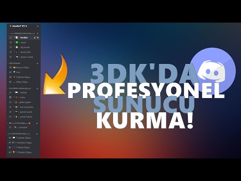 3 DK'DA PROFESYONEL DİSCORD SUNUCUSU KURMA! 2021