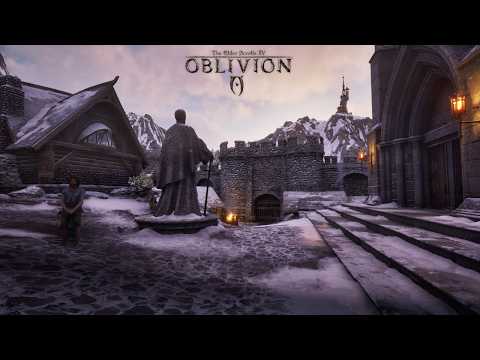 [4K] Relaxing Walk in All Cities of Oblivion Remastered (Ambience & Music)