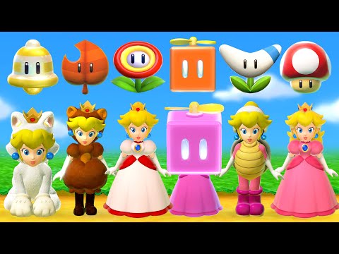 Super Mario 3D World + Bowser's Fury - All Peach Power-Ups