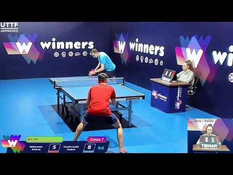 Skliarenko Andrey - Dombrovskii Andrei. WINners. CUP Table Tennis 7 03.01.2021  17:15