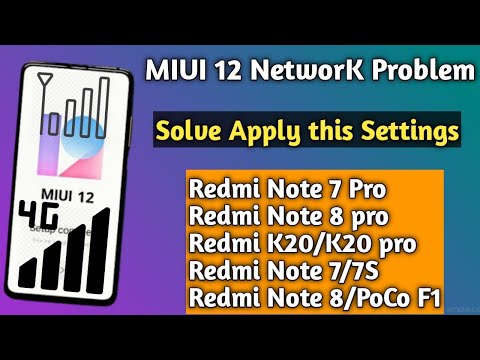 MIUI 12 NetworK Problem Solve Apply this Settings !! Redmi Note 7 Pro/Note 7/7S/Note 8/K20/K20 pro