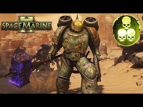 DEATH GUARD of NURGLE vs. TYRANIDS - Space Marine 2 Chaos Operations Absolute Difficulty