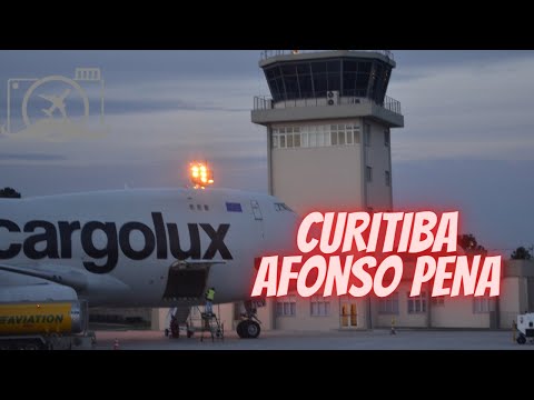 104 - Pousando em Curitiba no cockpit Aeroporto Afonso Pena