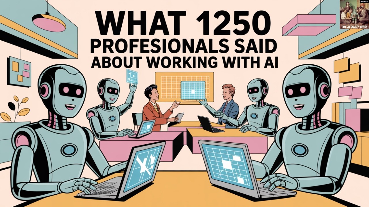 What 1250 Professionals Said About Working With AI