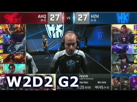 AHQ vs H2K - Worlds 2016 W2D2 Group C | LoL S6 World Championship Week 2 Day 2 H2K vs AHQ G2