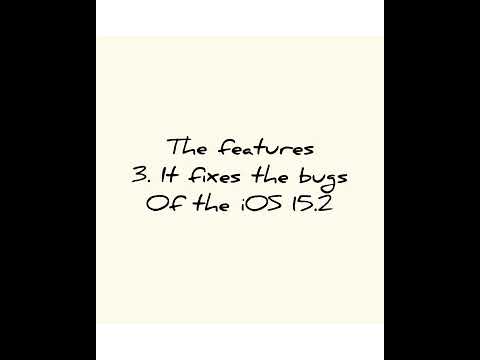 The iOS 15.2.1 features and how to install it.. #ios #15.2.1 #apple #iphone