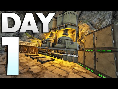DUO Claiming Highlands Cave on Day 1! - ARK