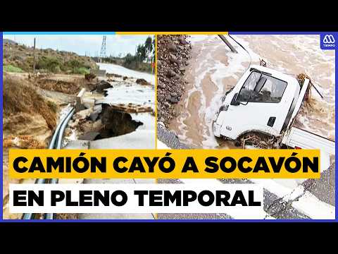Impactante rescate en Freirina: camión cayó a un río por un socavón | MegaTiempo