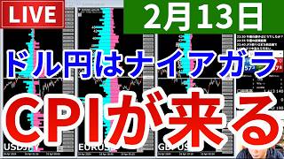 【ドル円下落の中迎えるCPIはどうなる？＆今週の投資結果＆ここぞの時の新企画】2026年2月13日（金）FX実況生配信カニトレーダーチャンネル生放送1321回目