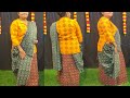 LUNGI SE DRAPING KIYA YE NORTH EAST LOOK WALA DRESS STEP BY STEP NEW LOOK LUNGI WEARING BY WOMAN