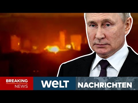 PUTINS KRIEG: Gnadenlose Angriffe der Russen! Kamikaze-Drohnen attackieren Ukraine I WELT Newsstream
