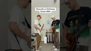 Deftones vs Chevelle Guitar Riffs #guitar #deftones #chevelle #2000s #rockmusic #alternative #shorts