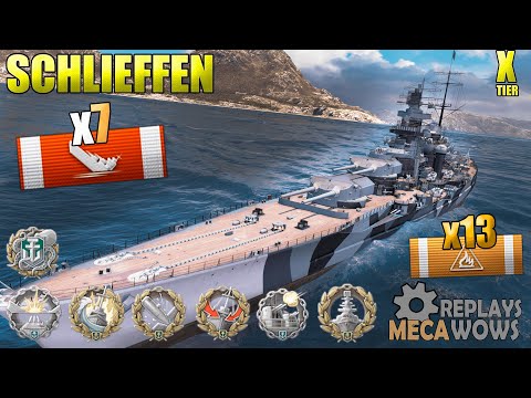 Schlieffen 7 Kills & 289k Damage | World of Warships Gameplay 4k