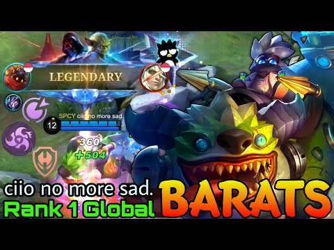 Legendary Barats UNKILLABLE Build - Top 1 Global Barats by ciio no more sad. - Mobile Legends