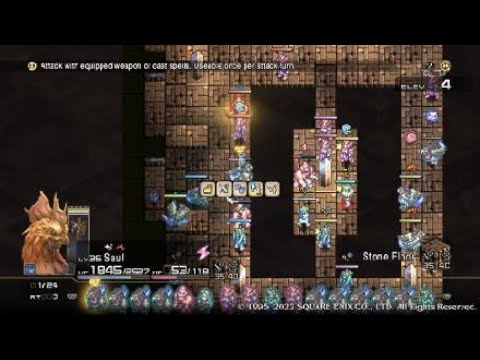 Easy Tactics Ogre: Reborn Gameplay Tutorial 346 Xoshonell Temple 4th Descent Cleared