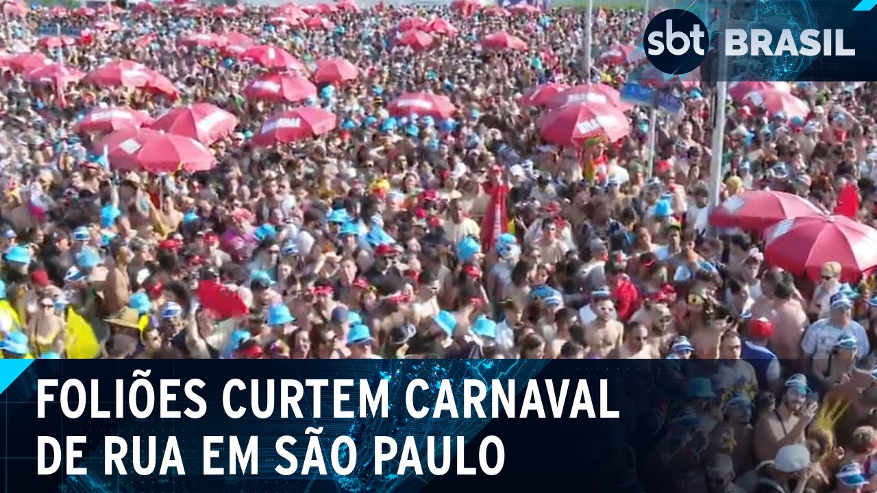 Carnaval de Rua de SP começa com blocos espalhados por toda a cidade | SBT Brasil (01/03/25)