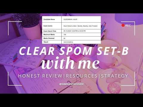 How much did I score in SPOM SET-B*?? | Honest review🙃 | Strategy | Resources 📒📖