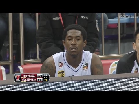MarShon Brooks 48 Pts Full Highlights vs 浙江稠州银行 (30.12.15) 2 Buzzer beaters!