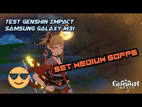 Gameplay Genshin Impact on Samsung Galaxy M31 and battery test