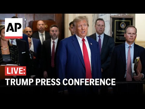 LIVE: Trump addresses New York civil fraud trial (full press conference)