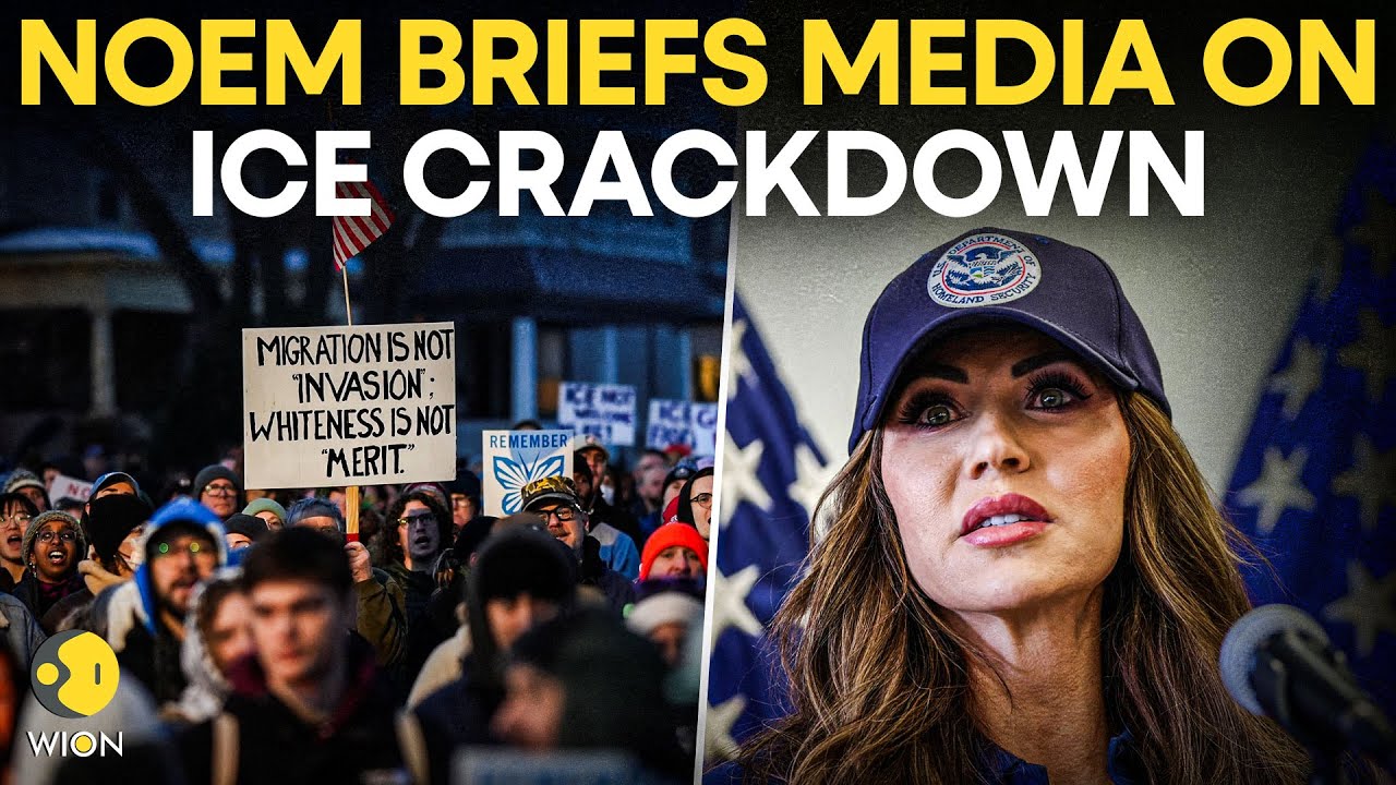 LIVE: US Homeland Security Secretary Kristi Noem Briefs Media on Immigration Enforcement in New York