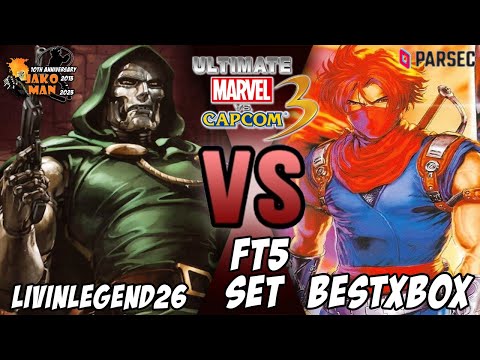 UMVC3 Parsec FT5 Set - livinlegend26 (Wolverine/Akuma/Dr.Doom) VS BestXbox