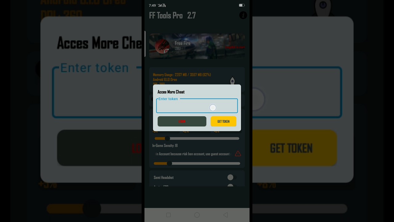 ff tools pro login code || ff tool enter token problem || ff tool v 2.7 download || ff tool pro