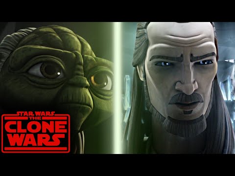 Yoda talks to Qui-Gon Jinn ALL SCENES [FULL HD] | Star Wars: The Clone Wars and Revenge of the Sith