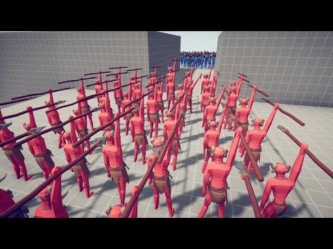 50x SPEAR THROWER vs 50x EPIC UNITS | Totally Accurate Battle Simulator TABS