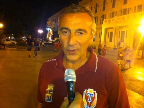 Lino Lardo coach di Trapani tra Pozzecco e bambini