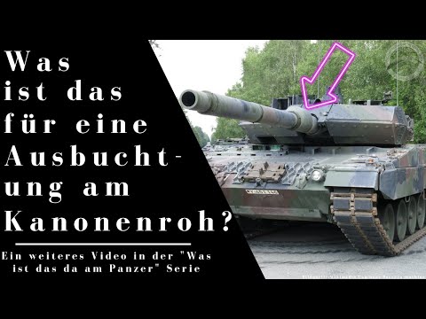 What is that bulge on a tank's gun barrel??? - Smoke extractor explained